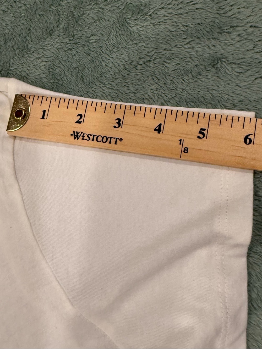 47 Women's Tee - White with Black Logo Tag - Picture 10 of 11